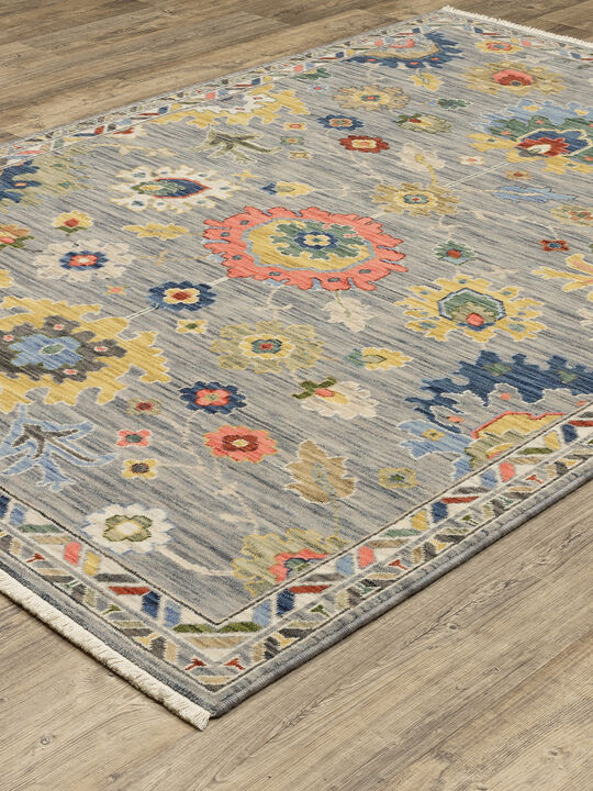 Lucca 2' x 6' Grey Rug