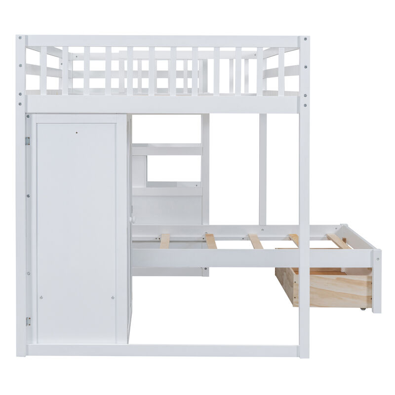 Merax Bunk Bed with Storage Staircase