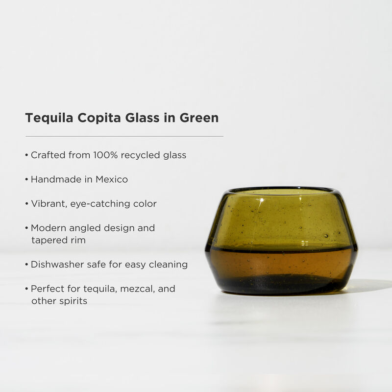 Tequila Copita Glass in Amber