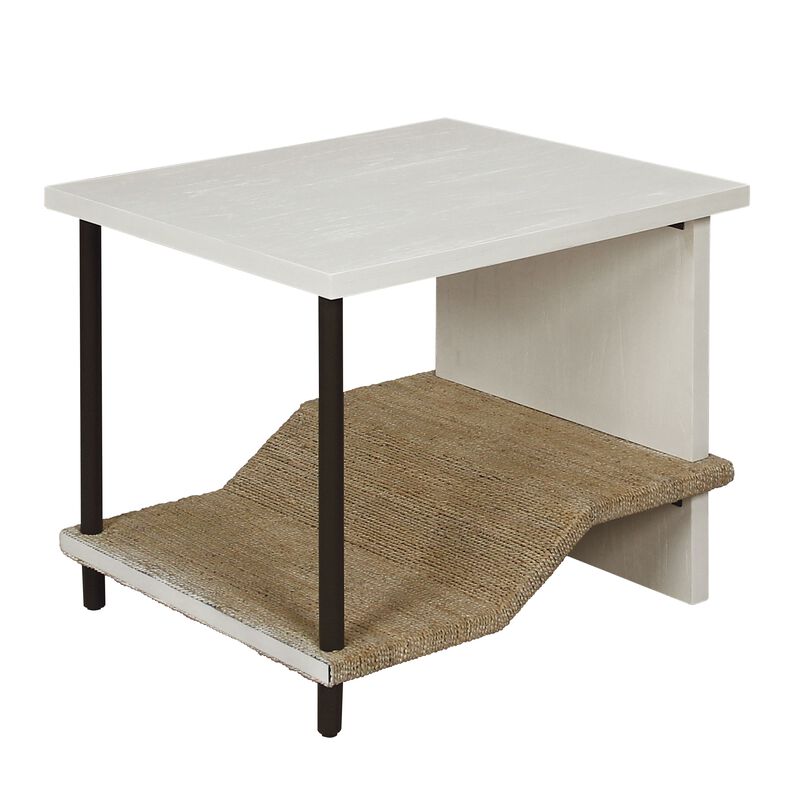 Riverview White Accent Table