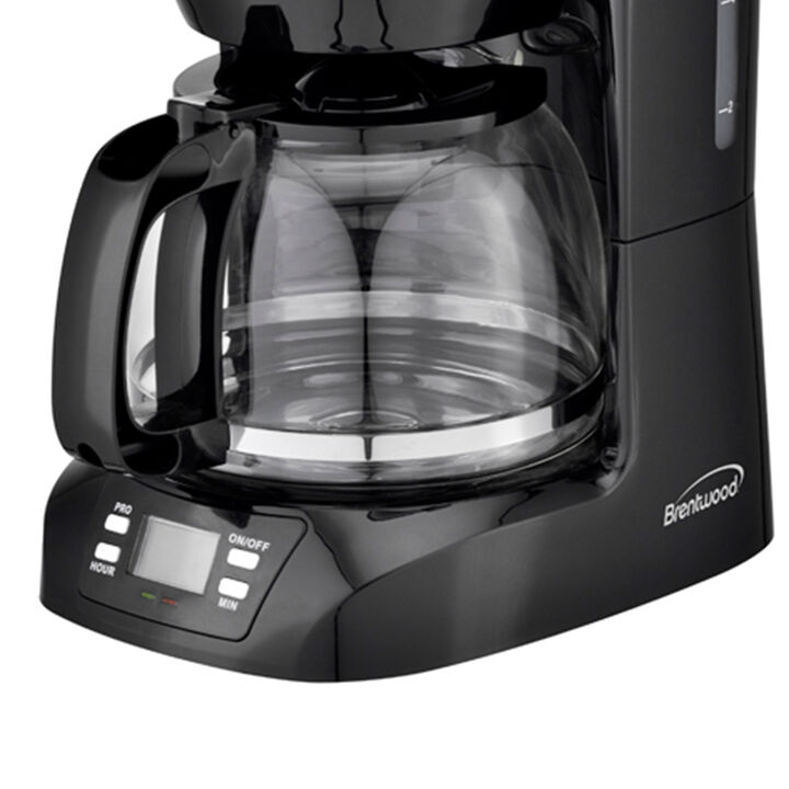 Brentwood 10 Cup Digital Coffee Maker in Black