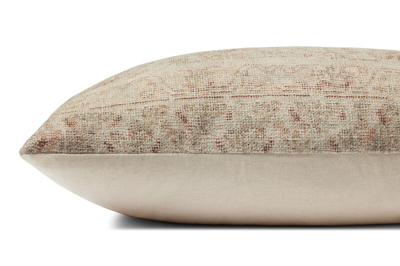 Celestia PAL0041 Natural/Wine 13''x35'' Down Pillow by Amber Lewis x Loloi, Set of Two