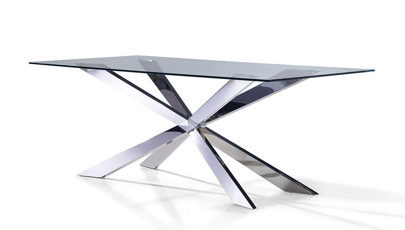 72'' DINING TABLE WITH CHROME BASE