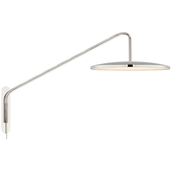 Dot 16" Articulating Wall Light in Polished Nickel