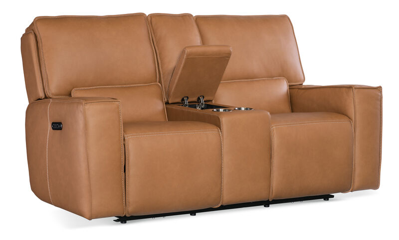 Miles Zero Gravity Power Console Loveseat with Power Headrest