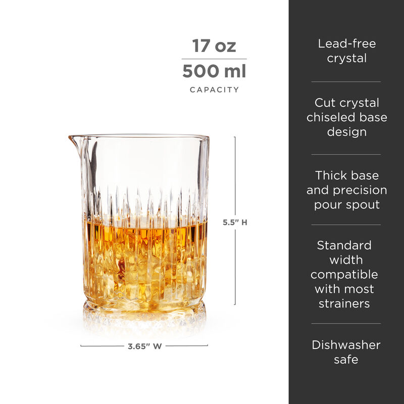 Pedestal Crystal Mixing Glass