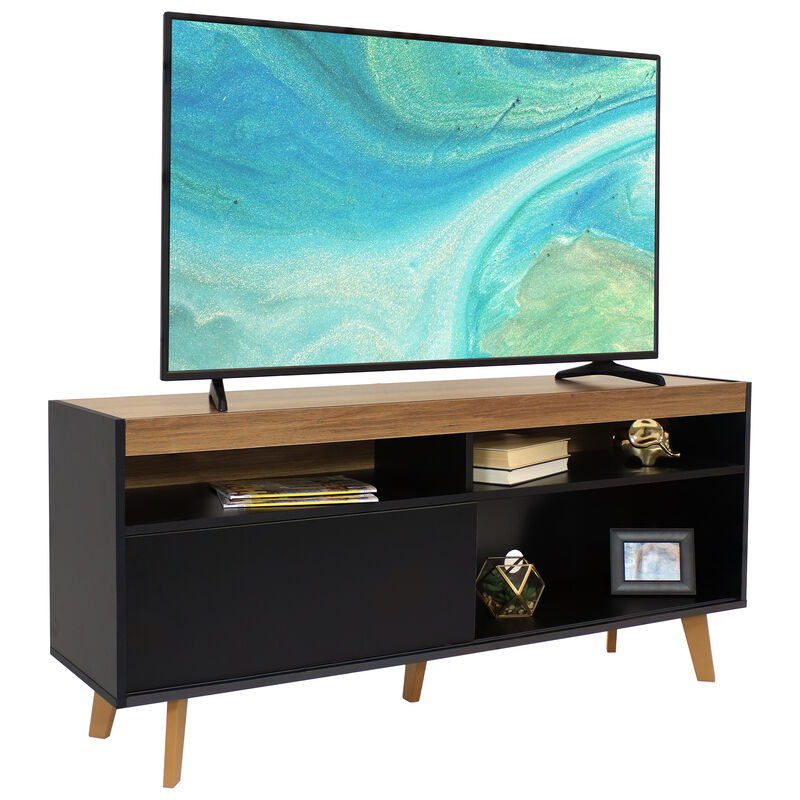 Sunnydaze Mid-Century Modern TV Stand Console for 58" TV