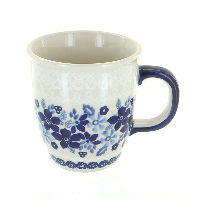 Blue Rose Polish Pottery Festive Fir Coffee Mug