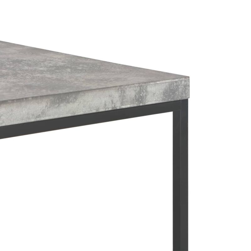 vidaXL Coffee Table 29.5"x29.5"x15" Concrete Look