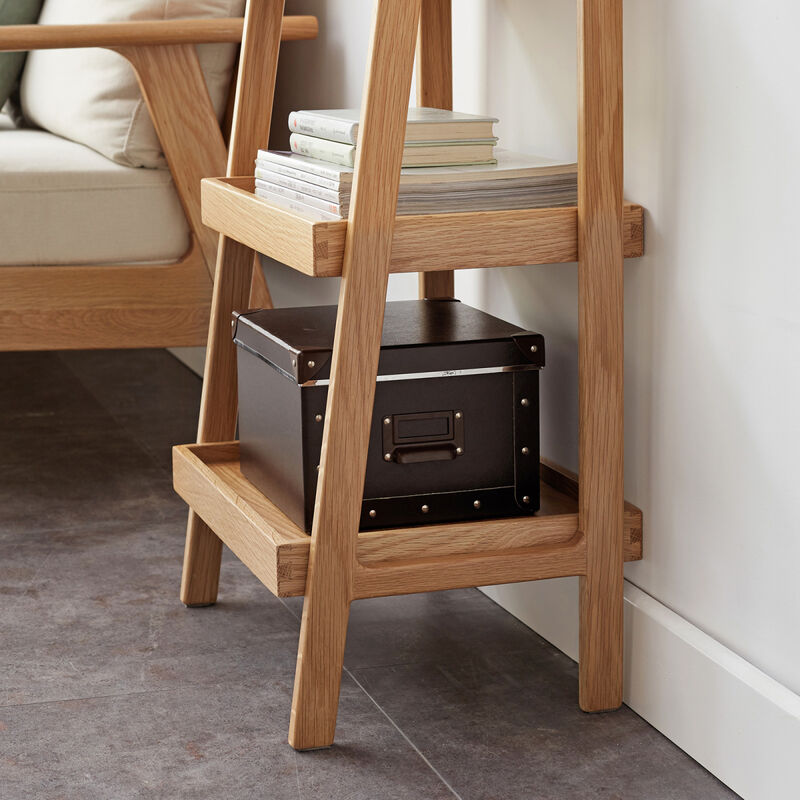 Storage Bench, 3-Tier Beech Wood Shoe Rack for Entryway