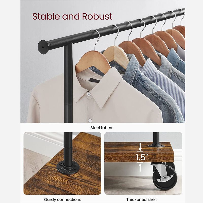 BreeBe Clothing Rack with Wheels