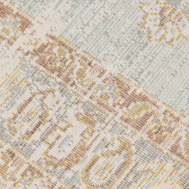 Century Leeds Vintage Gray Polyester Area Rug