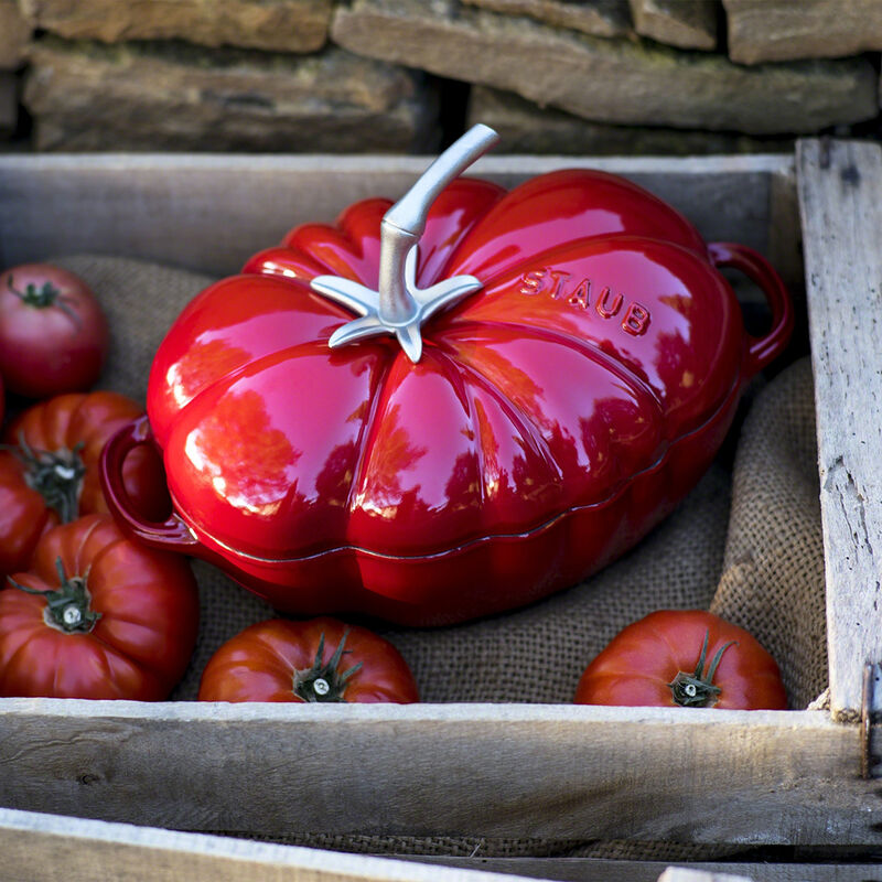 Staub Cast Iron 3-qt Tomato Cocotte - Grenadine