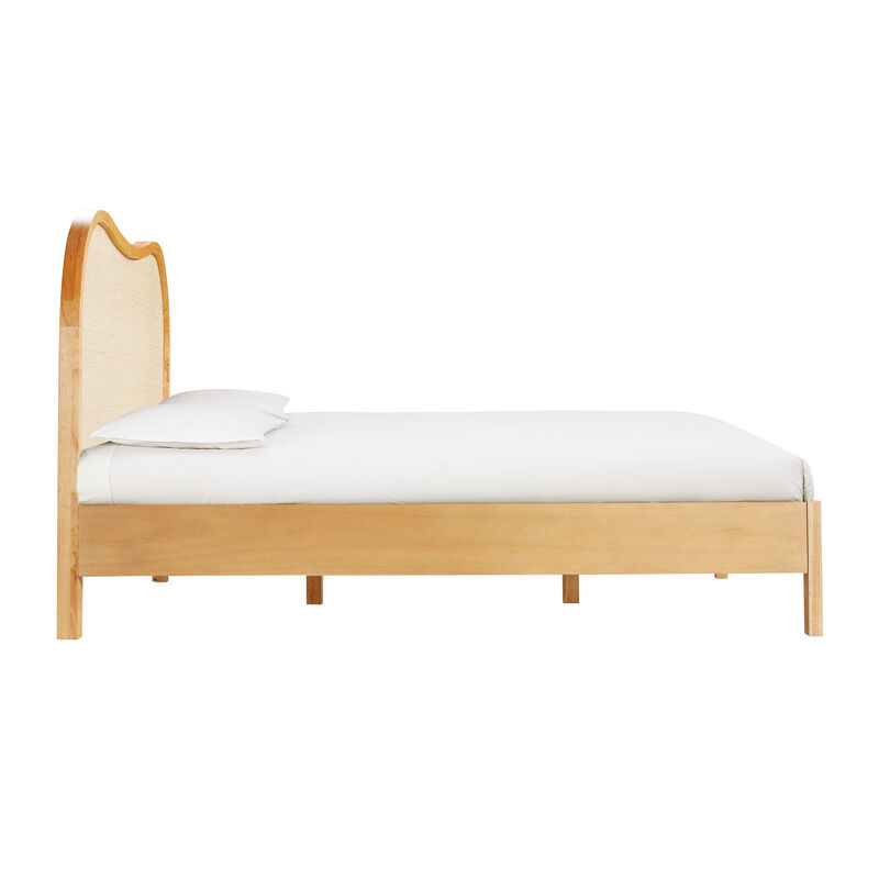 Grappa Natural Wood & Rattan King Bed