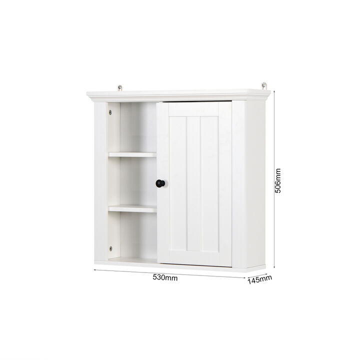 Bathroom Wooden Wall Cabinet with a Door 20.86x5.71 x 20 inch