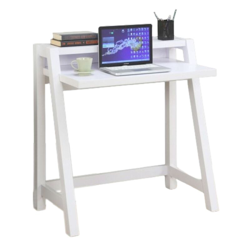 Hivvago White Modern Minimalist Compact Laptop Computer Desk
