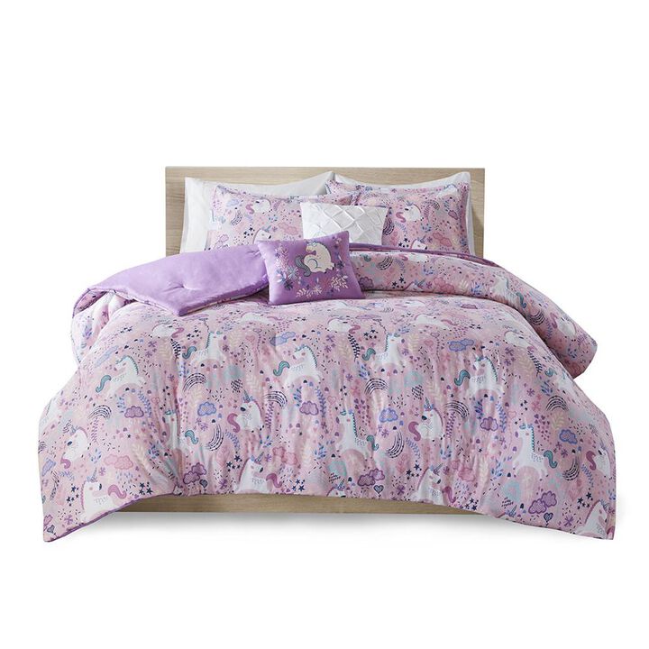 Belen Kox Urban Habitat Kids Lola Unicorn Cotton Comforter Set, Belen Kox