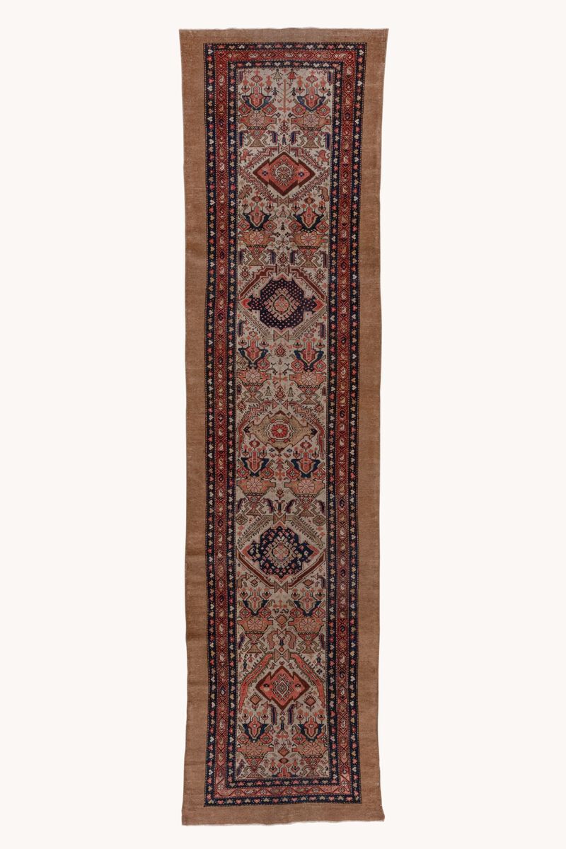 District Loom Antique Cam Hamadan Runner Rug-Boulder