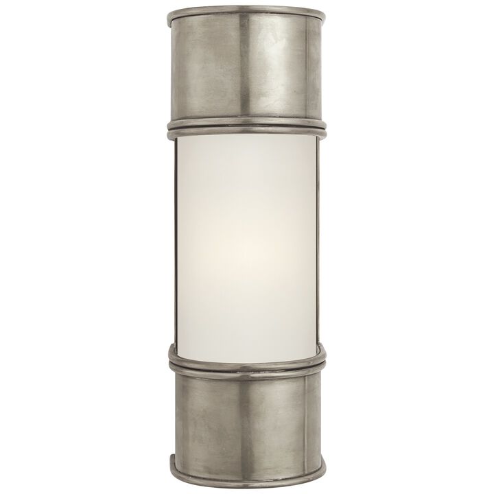 Oxford 12" Bath Sconce in Polished Nickel