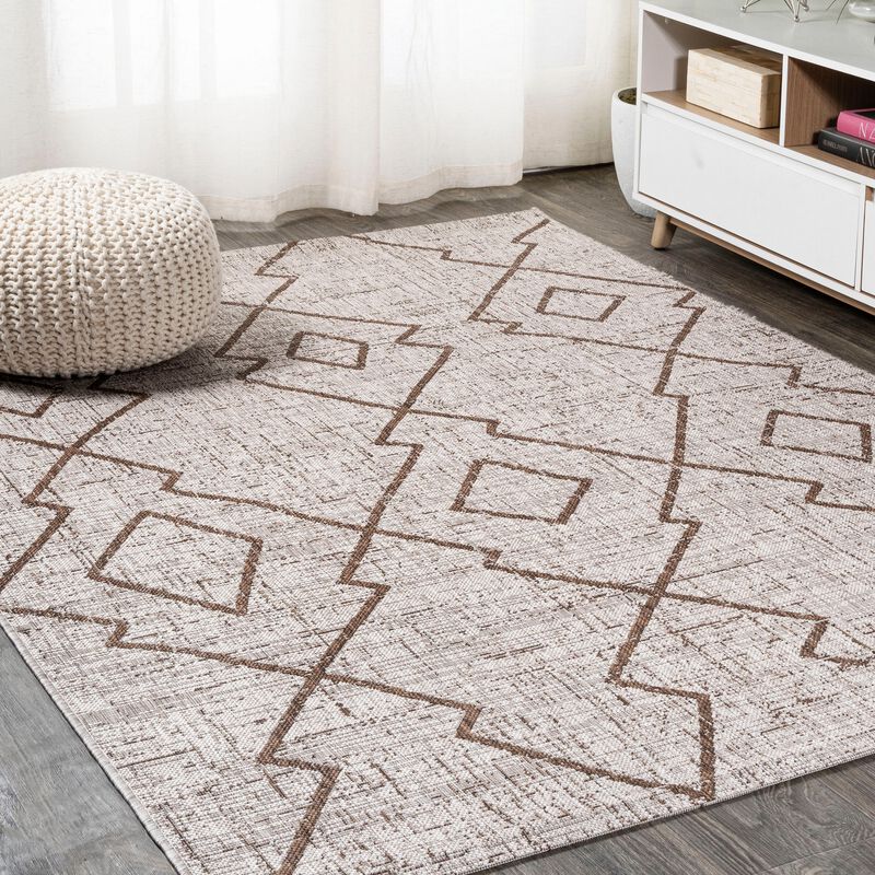 Carwa Tribal Diamond Trellis Indoor/Outdoor Area Rug