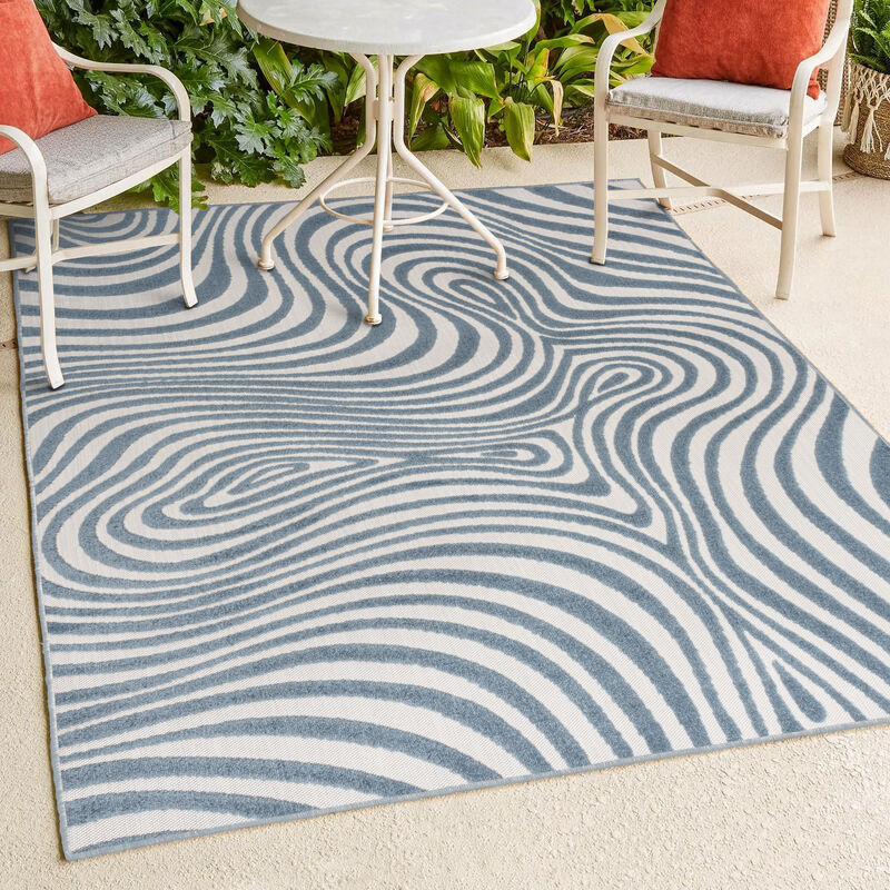 Maribo Abstract Groovy Striped Area Rug