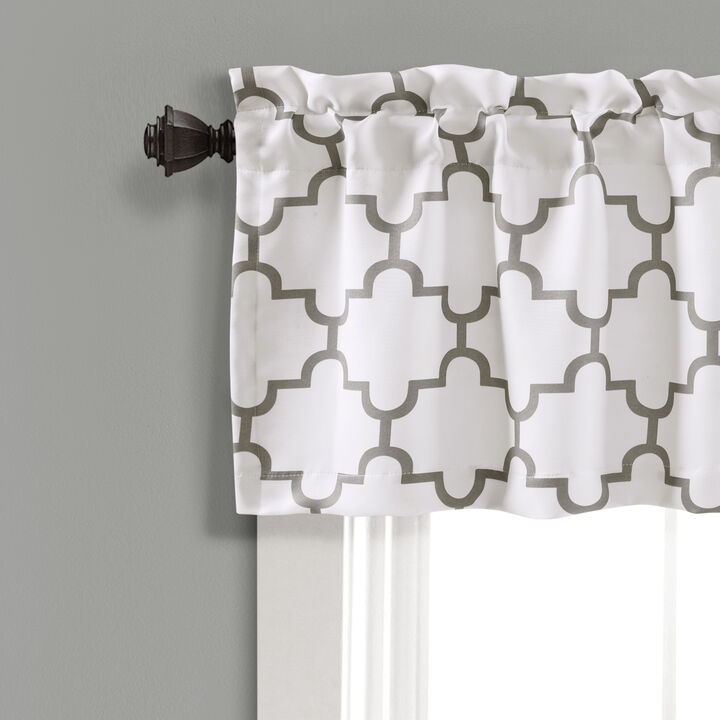 Bellagio Light Filtering Valance Gray 52X18+2