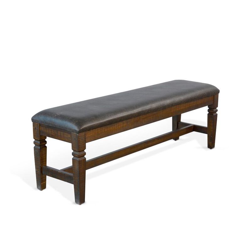 Sunny Designs Homestead Bench, Cushion Seat