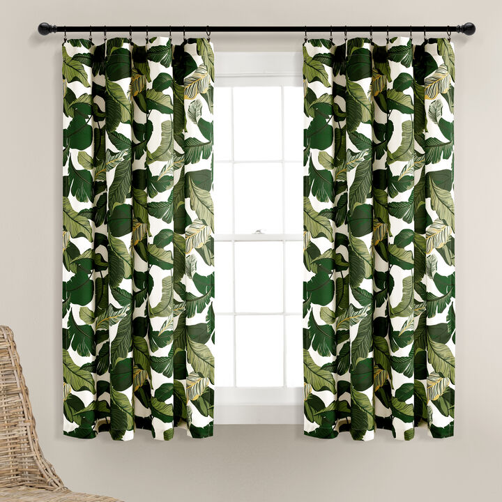 Tropical Paradise Window Curtain Panels