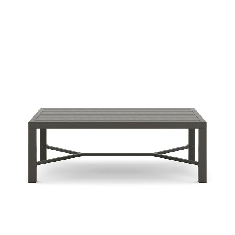 New Classic Furniture Skye 2 Pc Sofa And Slat Top Coffee Table Set-Gray