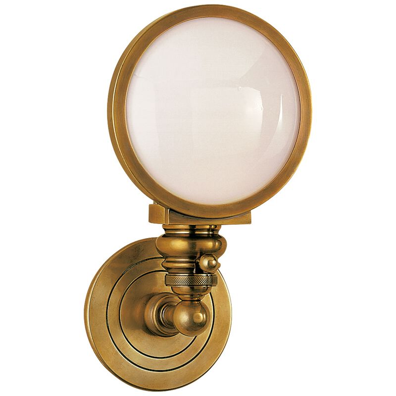 Boston Head Light Sconce in  Antique Brass