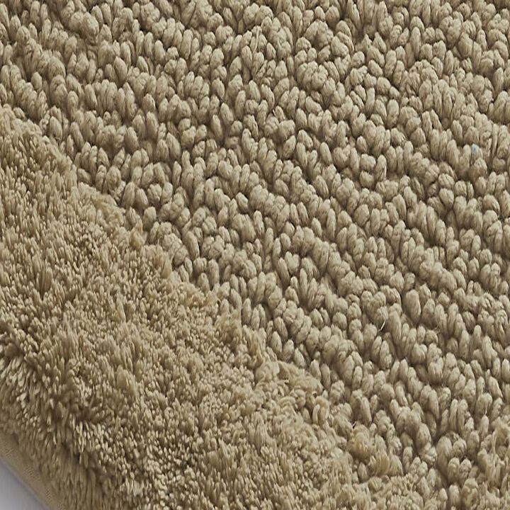 Knightsbridge Naples 220 GSF Non Skid Back Bath Rug 21 x 34 - Sage