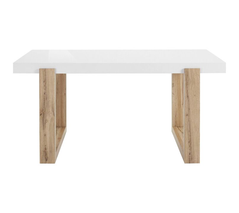 Arvid Dining Table with Natural Oak Legs