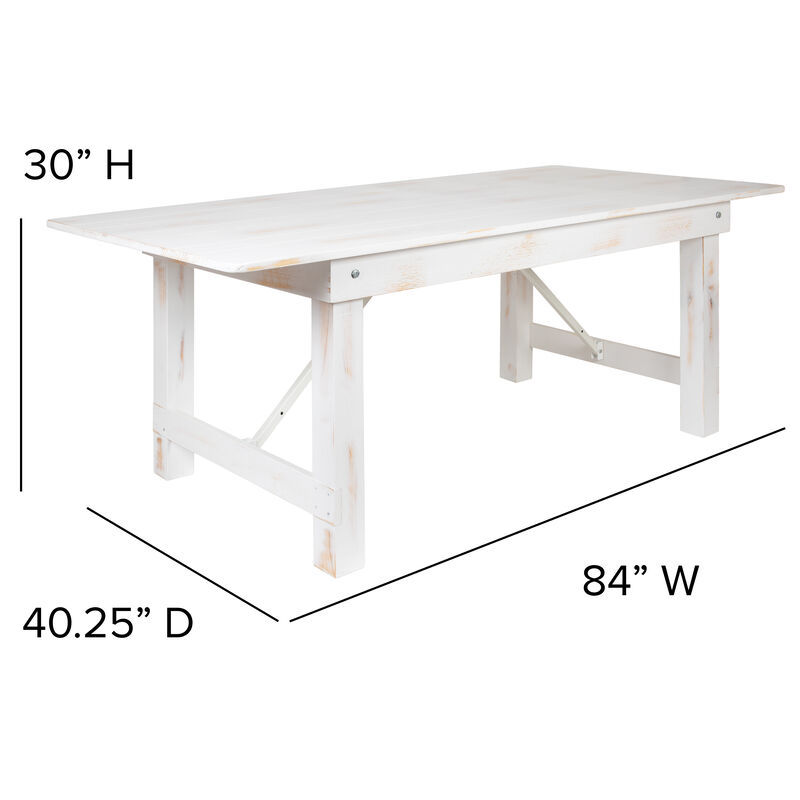 7'x40" Folding Farm Table