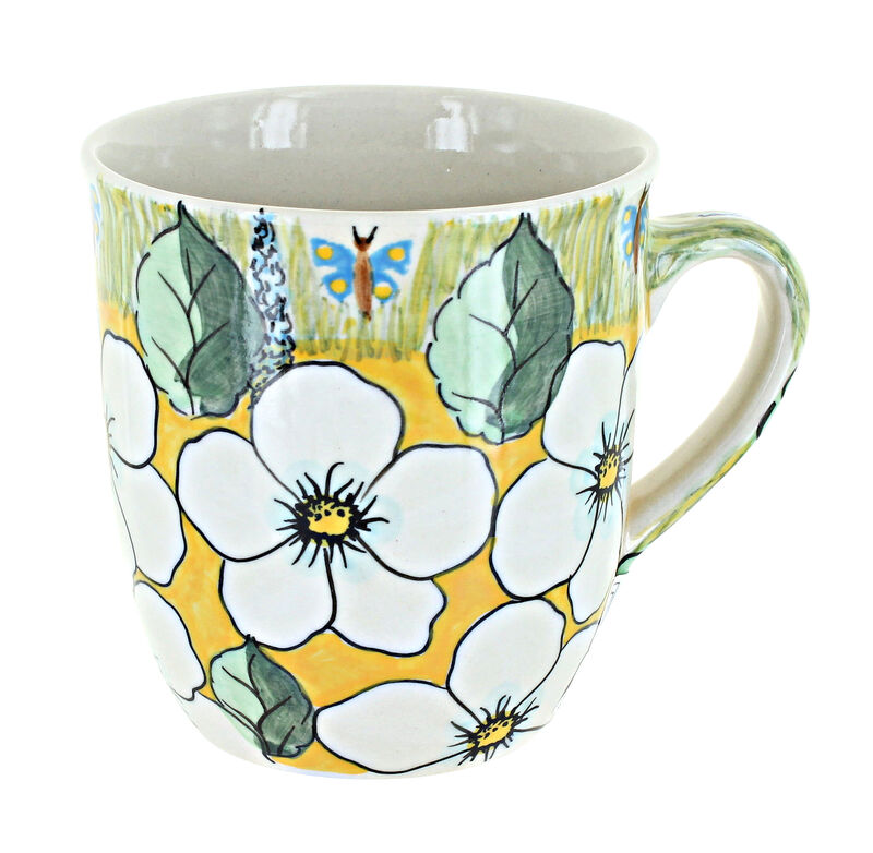 Blue Rose Polish Pottery Pastel Parfait Coffee Mug