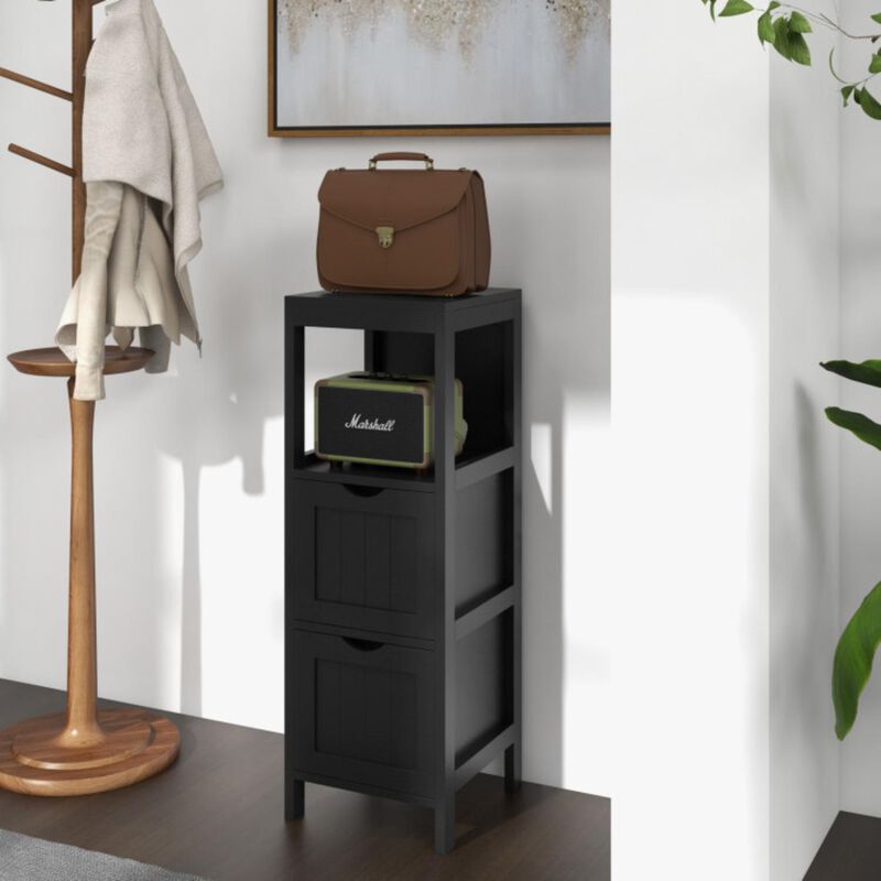 Hivvago Freestanding Storage Cabinet with 2 Removable Drawers for Bathroom