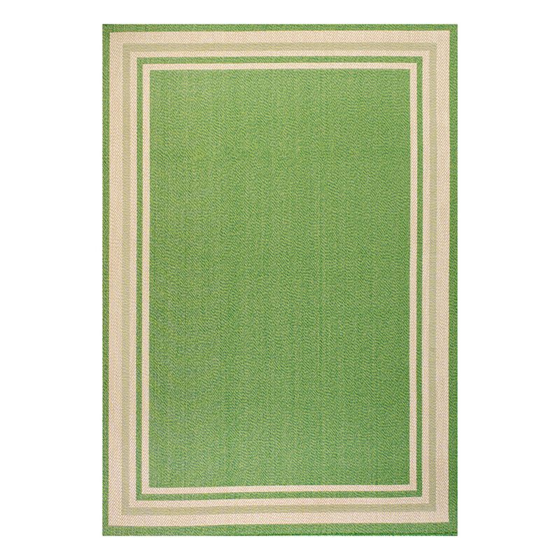 James Modern Border Stripe Indoor/Outdoor Area Rug