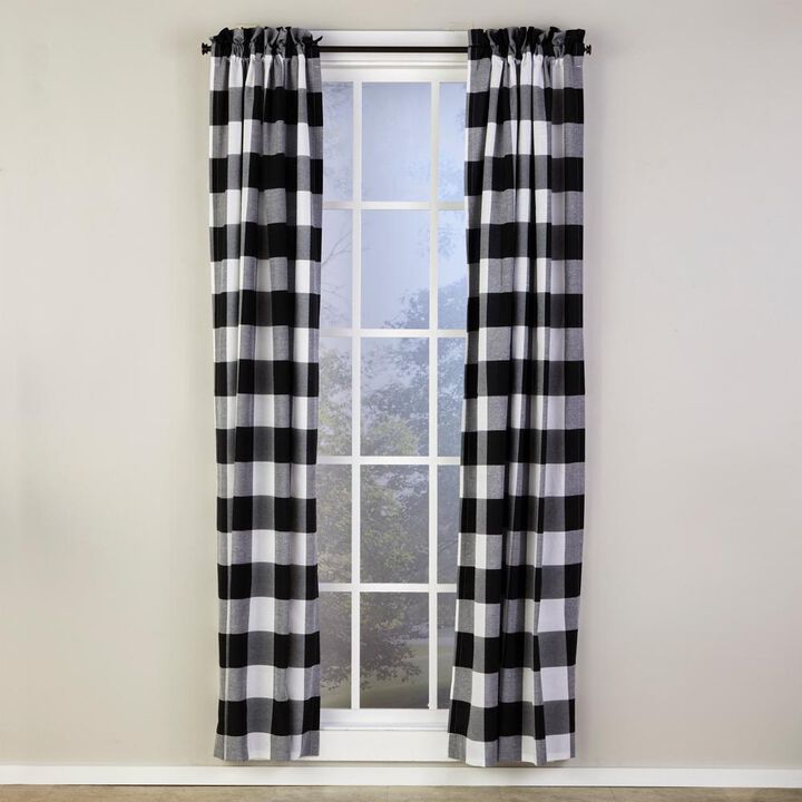 SKL Home By Saturday Knight Ltd Grandin Curtain Panel - 40X84", White/Black