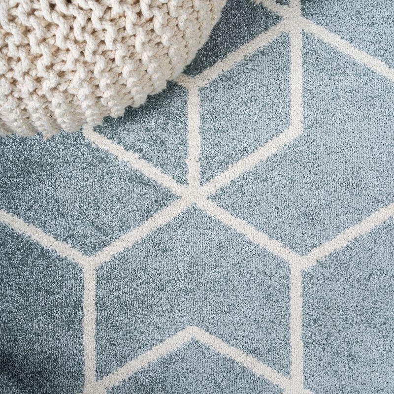 Tumbling Blocks Modern Geometric Area Rug