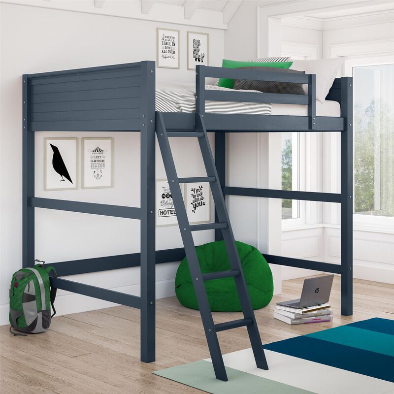 DHP Carlson Loft Bed for Kids Bedroom, Full Size Frame