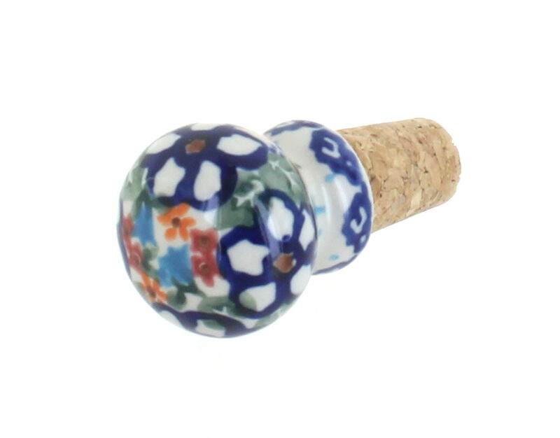 Blue Rose Polish Pottery Scarlett Wine Cork