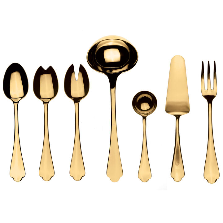 Dolce Vita Gold Serving Set 7 Pieces