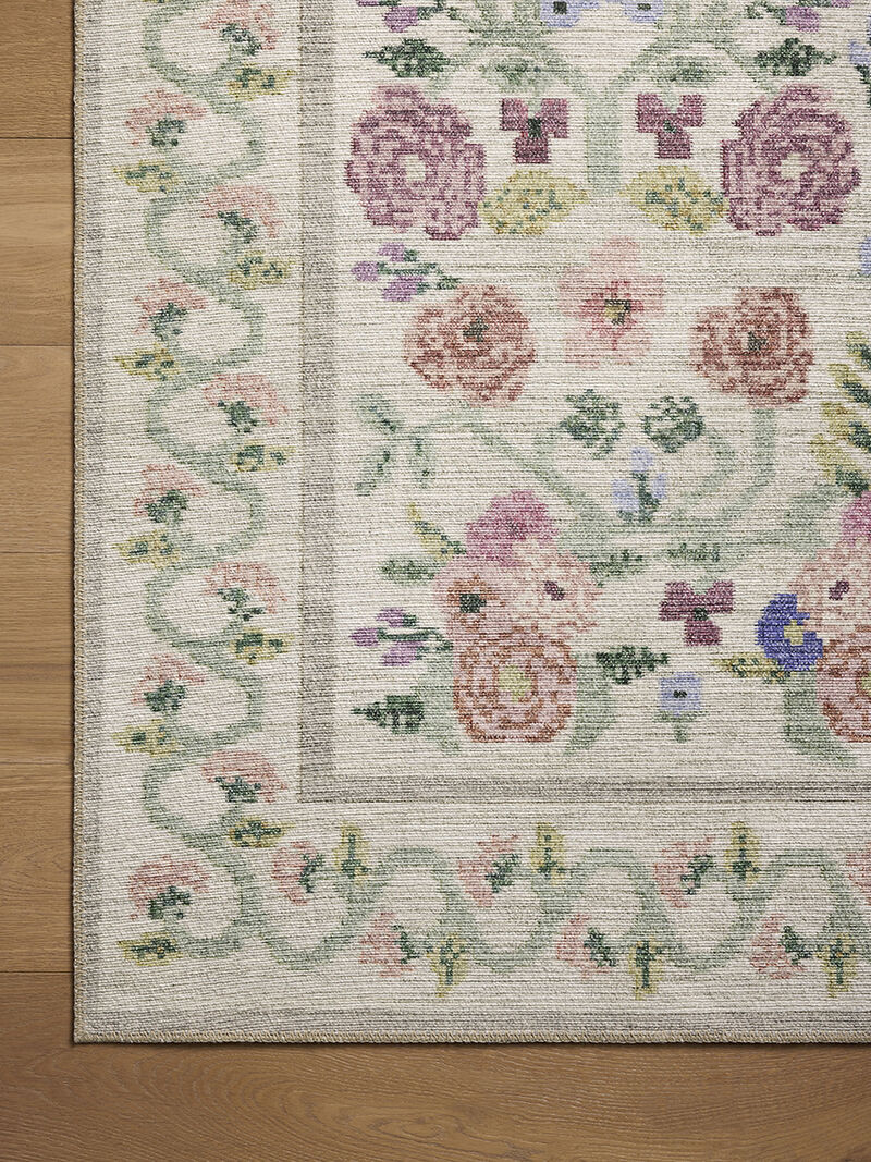 Rosa RSA-01 Ivory 8''4" x 11''6" Rug by Rifle Paper Co.