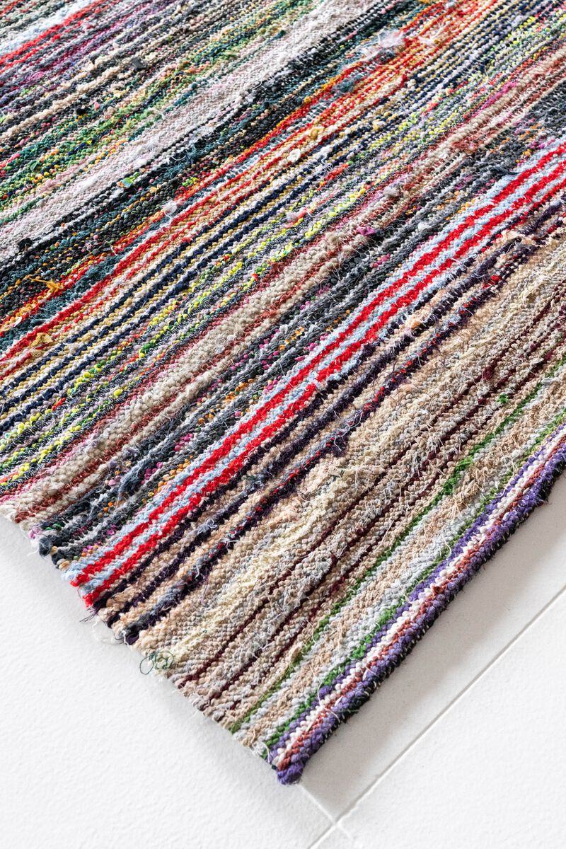 District Loom Vintage Turkish rag area rug