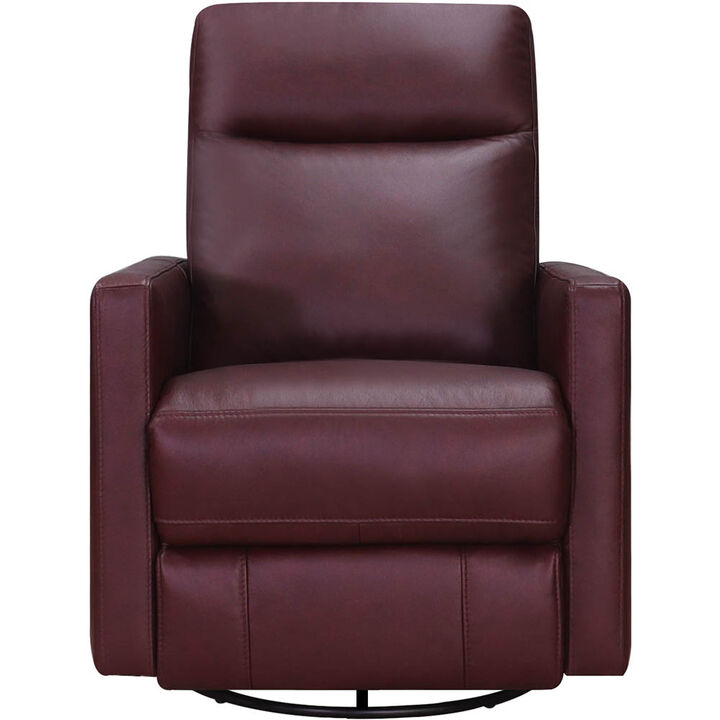 Ashby Power Headrest Swivel Glider Leather Recliner