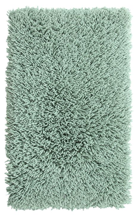 Knightsbridge Melbourne 220 GSF Non Skid Back Bath Rug 21 x 34 - Aqua