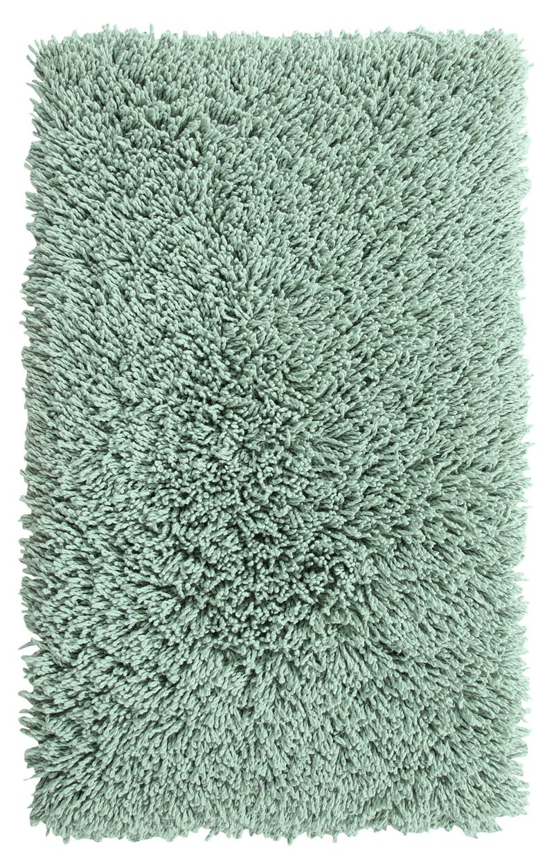 Knightsbridge Melbourne 220 GSF Non Skid Back Bath Rug 21 x 34 - Aqua