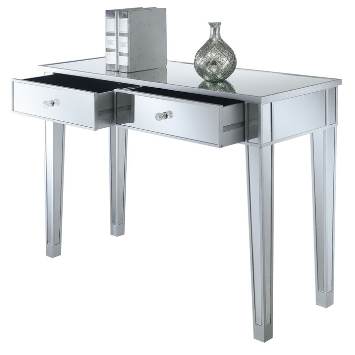 Gold Coast Mirrored 2 Drawer Desk