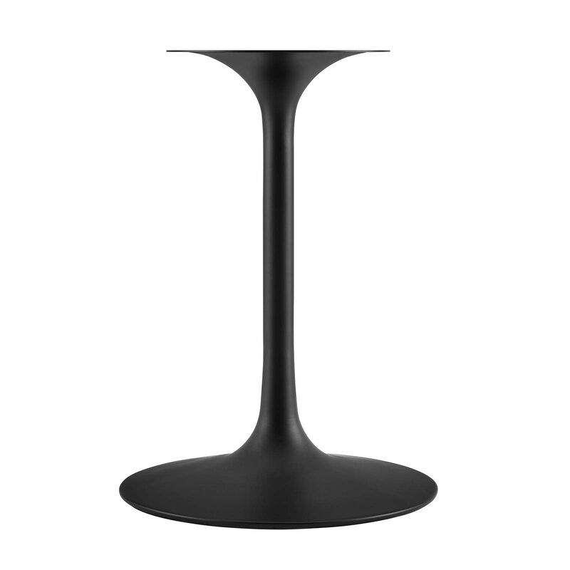 Modway - Lippa 42" Oval Artificial Marble Dining Table Black Black