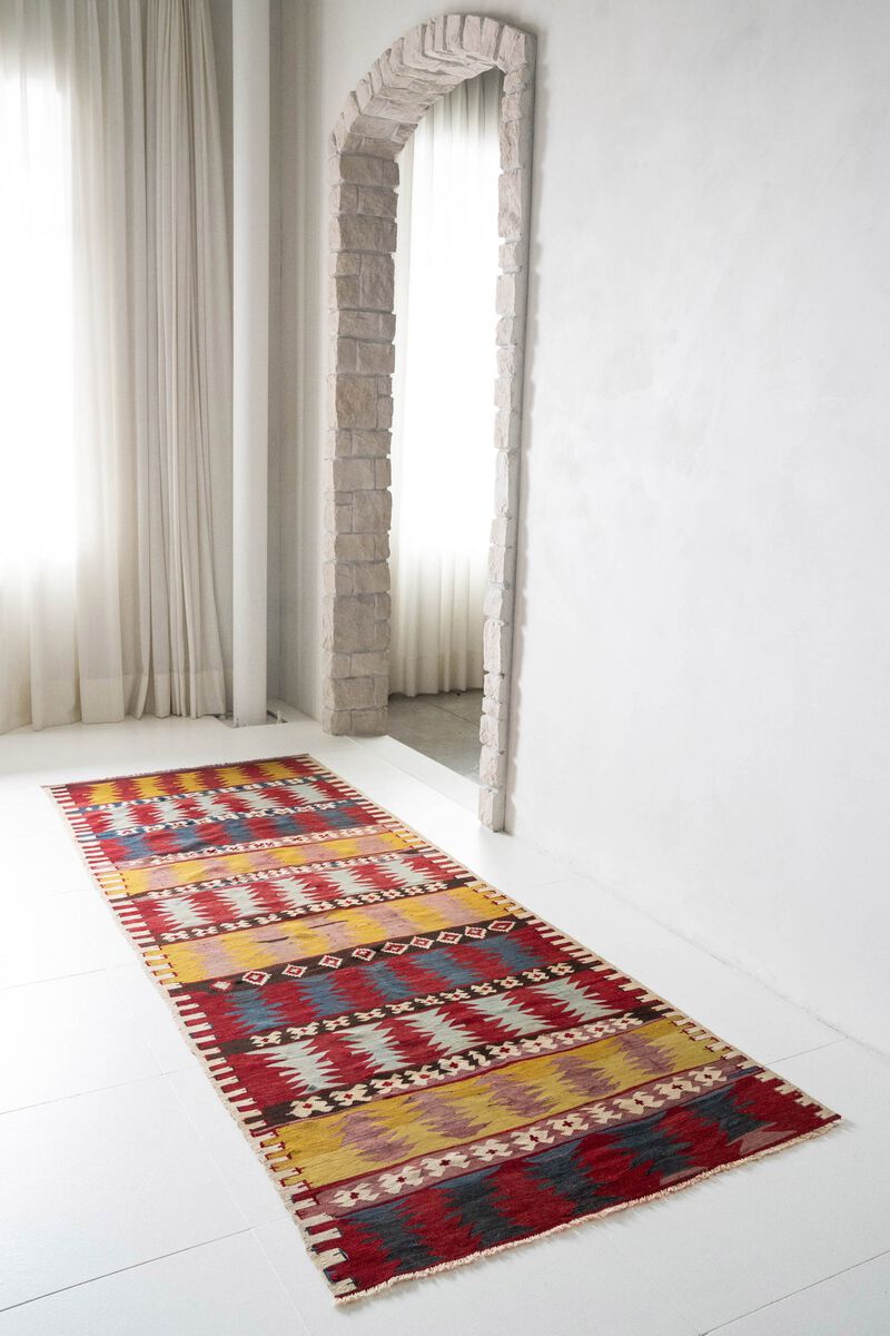 District Loom Vintage Turkish Malatya Runner Rug-Franklin