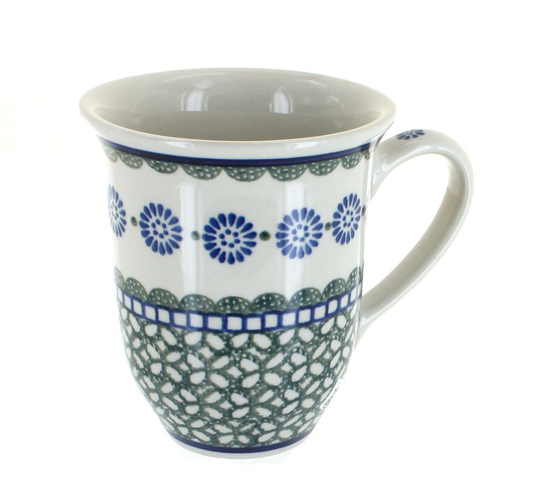 Blue Rose Polish Pottery Noelle Large Coffee Mug